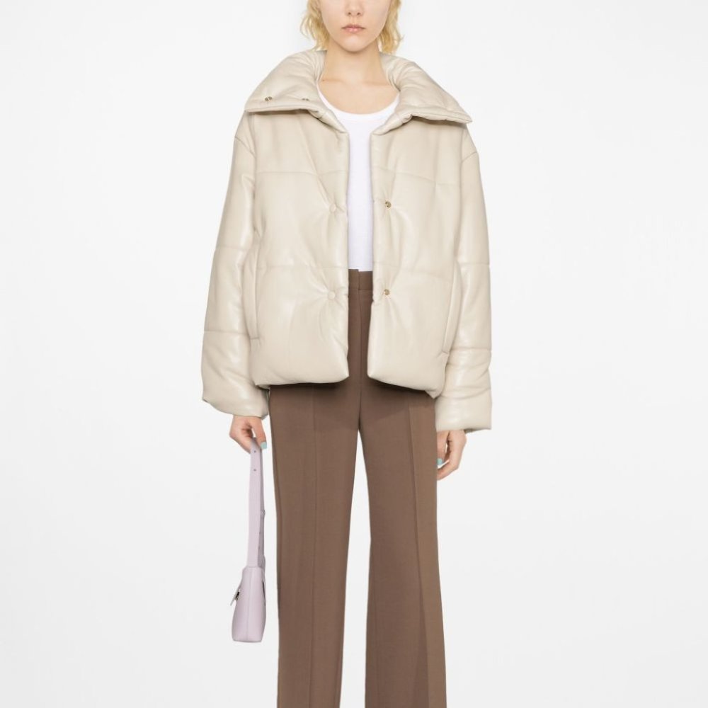 Nanushka Hide faux-leather puffer jacket